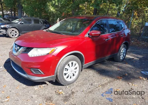 2015 Nissan Rogue S из США, поврежденный, VIN KNMAT2MTXFP545831